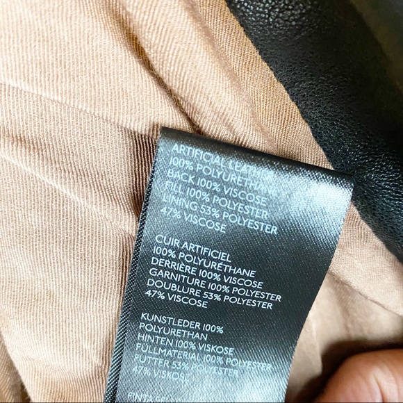 NEW Free People Black Fenix Vegan Moto Jacket S - Picture 15 of 16